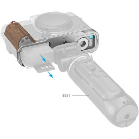 SmallRig 5667 - uchwyt L-kształtny do FUJIFILM X-T30/X-T30 II/X-T30 III - przykład użycia